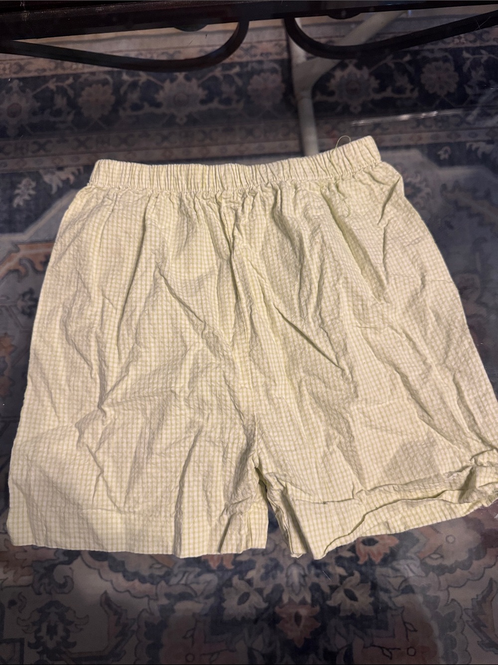 Light Green Kids' Elastic-Waist Shorts